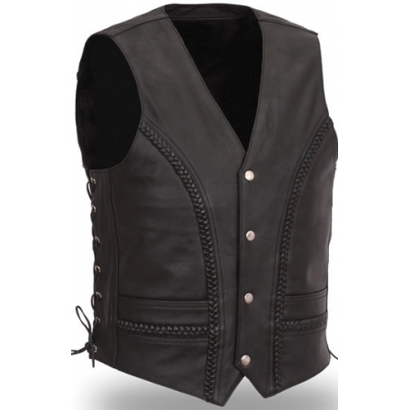 Men Fashion Leather Vests