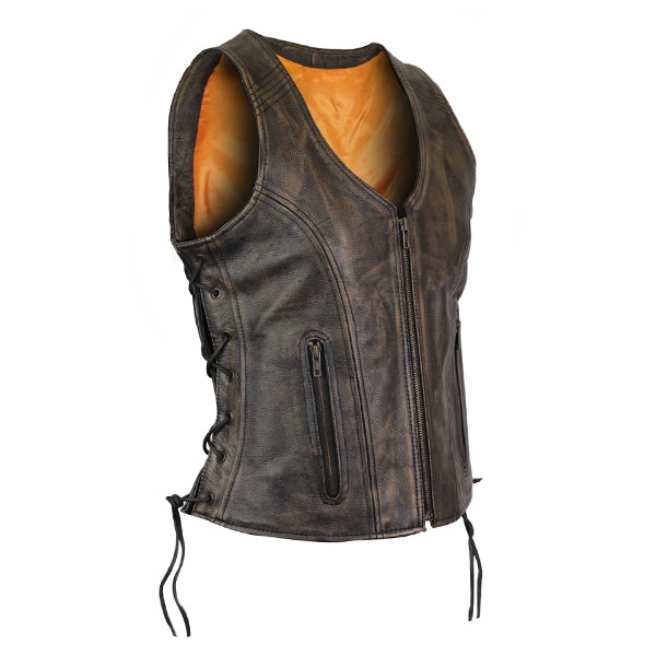 Women Fashion Leather Vests