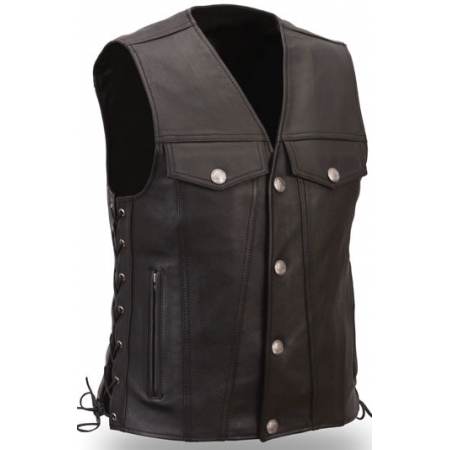 Men Fashion Leather Vests